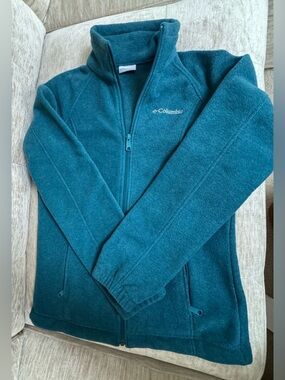 Columbia Sz S Teal Green Fleece Jacket